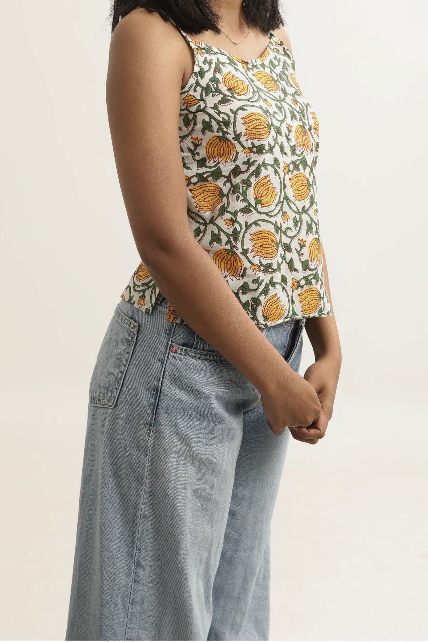 SHORT YELLOW CAMI