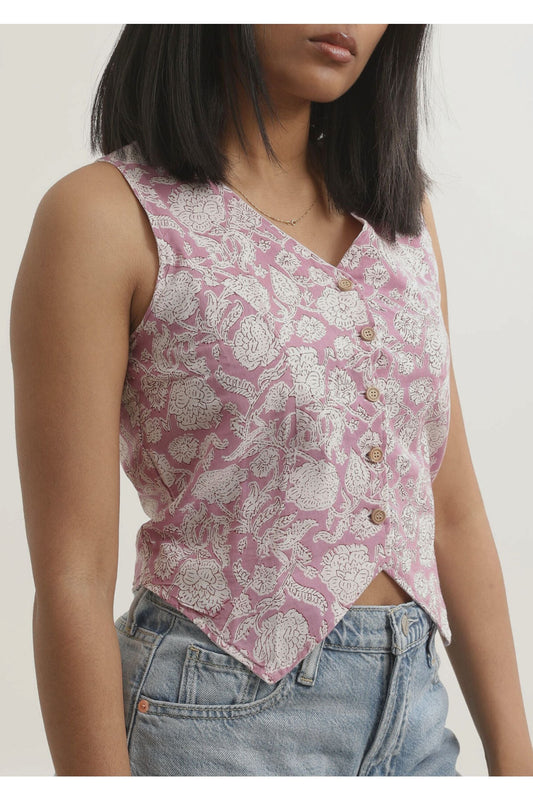 BLUSH BLOOM VEST